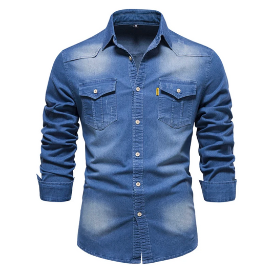 shelvy™ | Maskulin denimskjorte til mænd